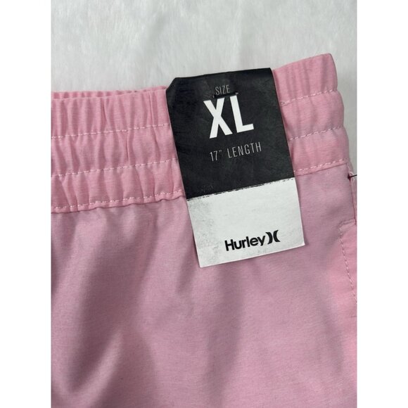 Hurley Men's Board Short 17'' Length OAO Crossdye Volley Pink Sz. XL NWT - Picture 5 of 10